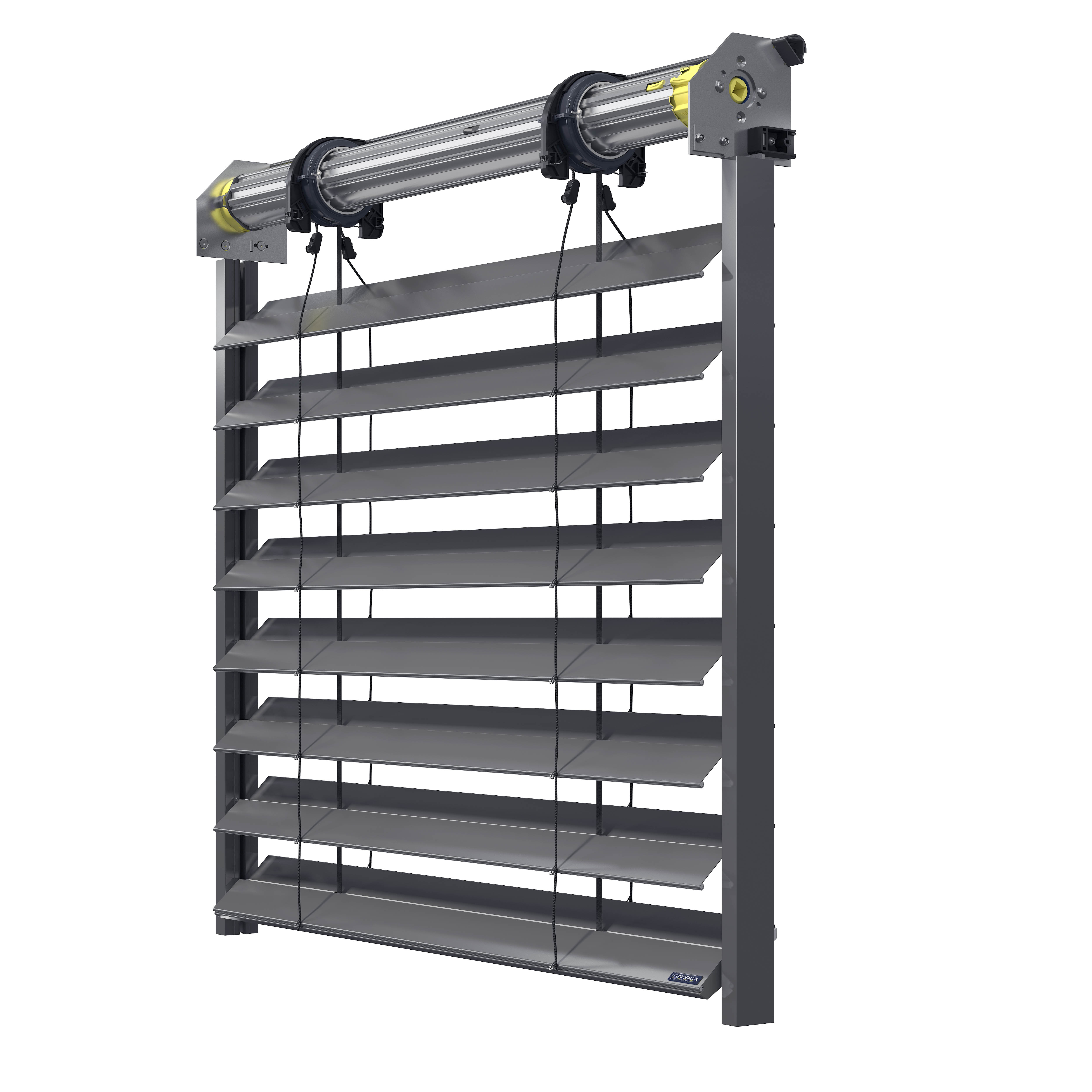 Brise-soleil orientable autoportant ossature independante Alsace